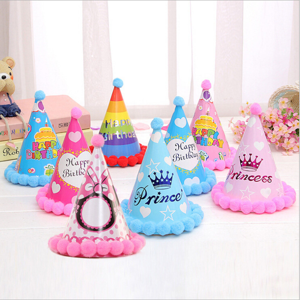 Party Hat Cone - 12 Buah Topi Pesta Ulang Tahun
