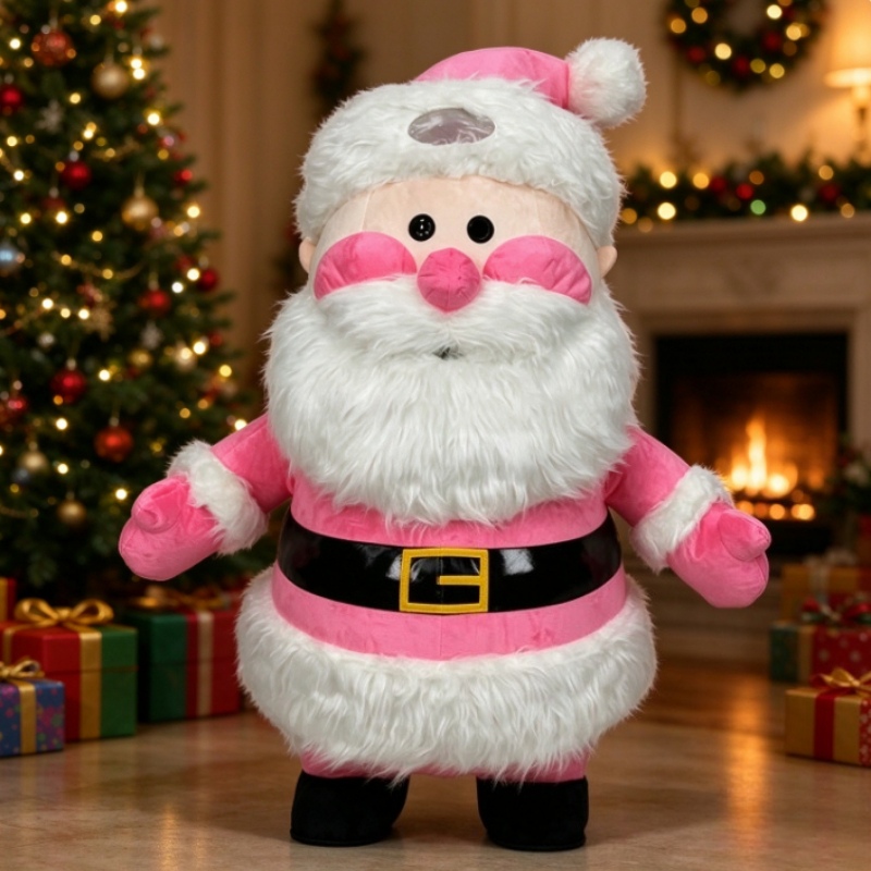 Kostum Maskot Santa Claus Mera - Event Party ulasan dan harga