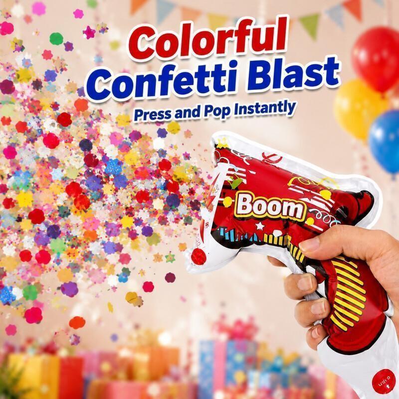 10 Buah Pistol Balon Popper Pe - Confetti Cannon Tube ulasan dan harga