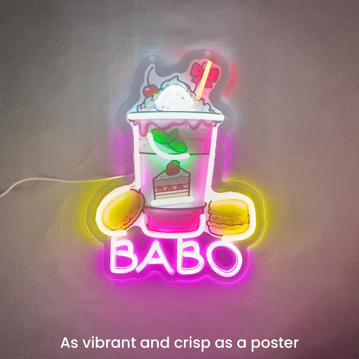 Lampu Neon Boba, Lampu Hias un - Neon Sign Party ulasan dan harga