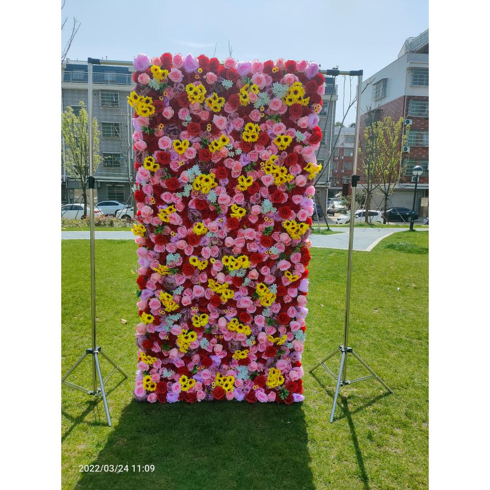 Panel dinding bunga merah FSDK - Flower Wall Panel ulasan dan harga