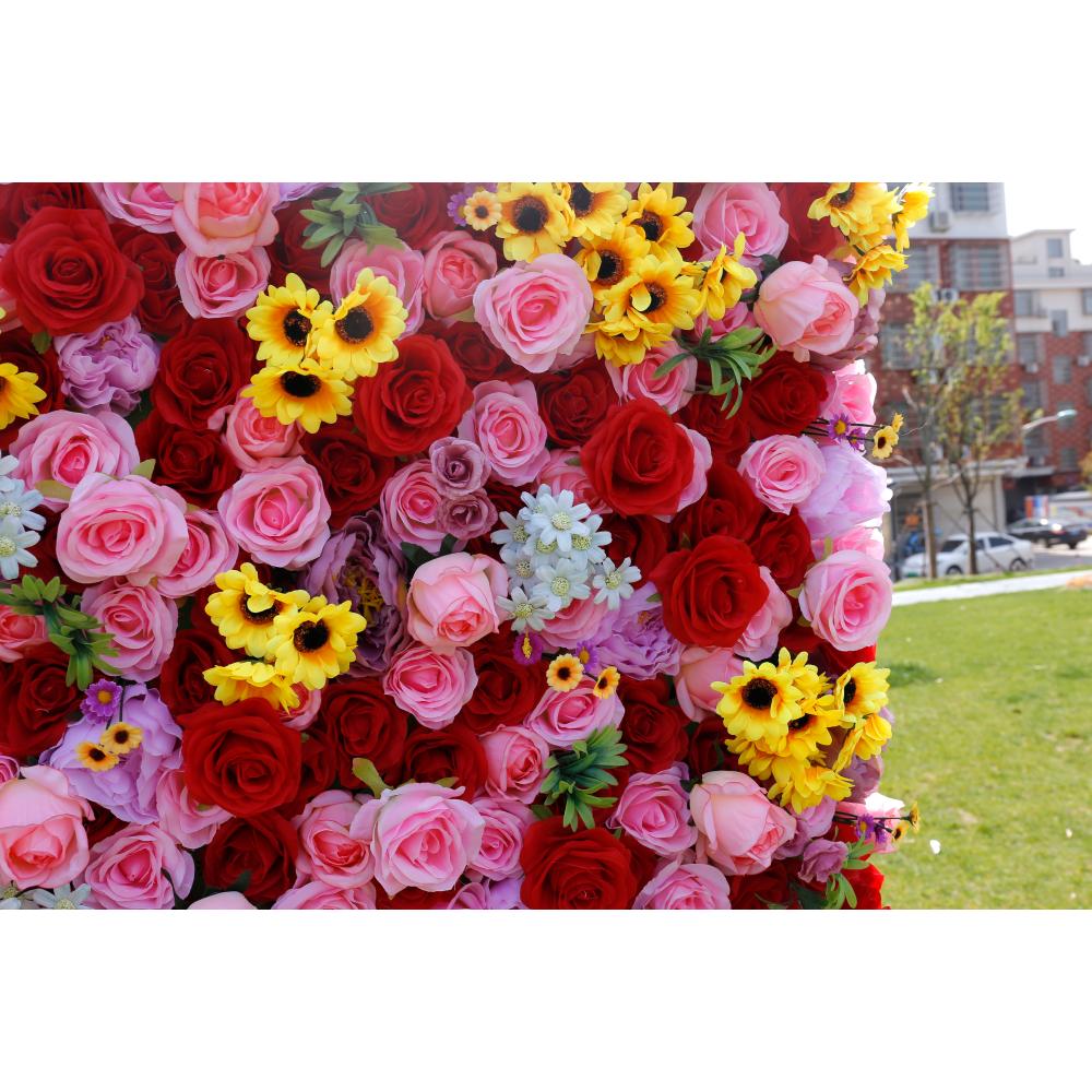 Panel dinding bunga merah FSDK - Flower Wall Panel ulasan dan harga